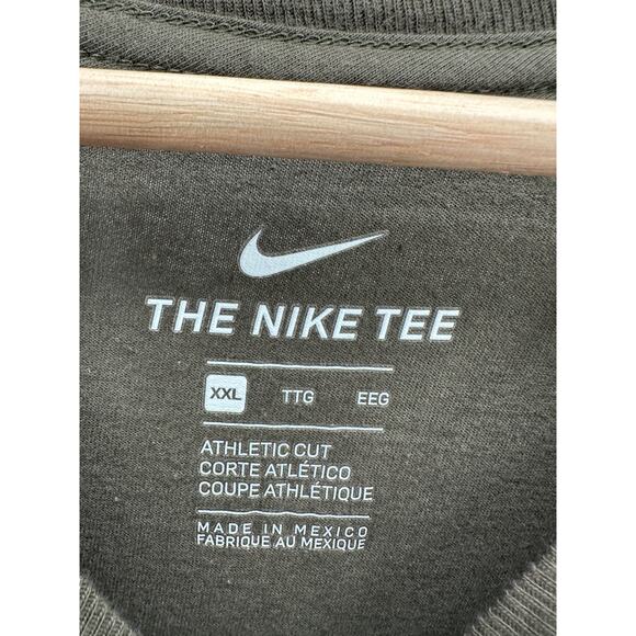 Nike Olive Army Green Air Force Flying Tigers Graphic T-Shirt Long Sleeve  XXL - Picture 5 of 7